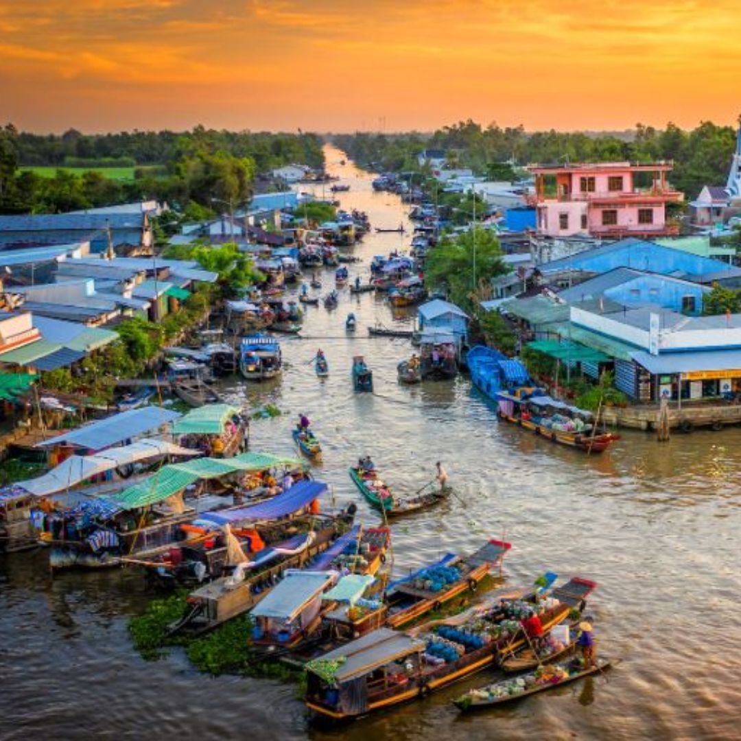 Mekong Delta River & Floating Markets - Ho Chi Minh City, Vietnam